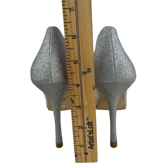 JEWEL BADGLEY MISCHKA GIA LACE EVENING PUMPS IN SILVER NWOB WOMEN'S‎ SIZE 8.5 - Picture 12 of 13